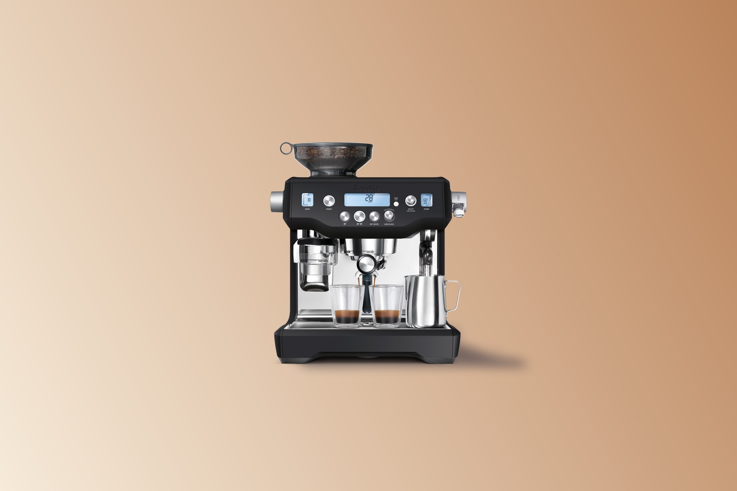 Breville the Oracle espresso machine in Black Truffle